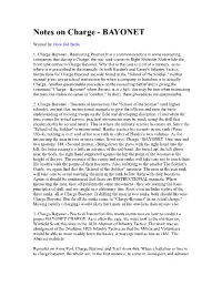 Notes on Charge - BAYONET