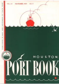 November, 1937 Hoi~Sio~I PORT BOOK 1