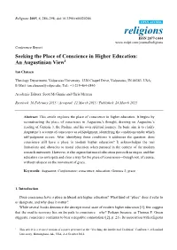Seeking the Place of Conscience in Higher Education: an Augustinian View1