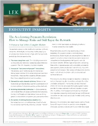 Executive Insights Volume Xvii, Issue 25