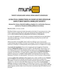 Is Political Correctness an Enemy of Free Speech Or Does It Help Create a More Just Society?