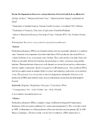 1 Recent Developments in Bioreactor Scale Production of Bacterial