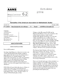 AANS October 2004