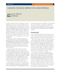 Climate Change Impacts in Anchorage