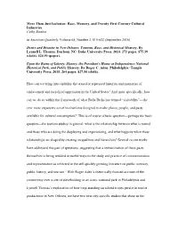 More Than Just Inclusion: Race, Memory, and Twenty-First Century Cultural Industries Cathy Stanton in American Quarterly Volume