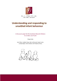 Understanding and Responding to Unsettled Infant Behaviour