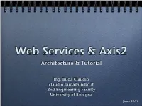 Web Services & Axis2
