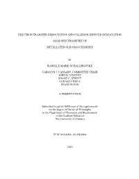 Electron Transfer Dissociation and Collision-Induced Dissociation