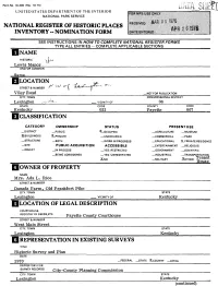 Nomination Form Location