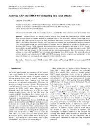 Securing ARP and DHCP for Mitigating Link Layer Attacks