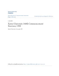 Xavier University 160Th Commencement Exercises, 1998 Xavier University, Cincinnati, OH