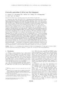 Convective Generation of Cirrus Near the Tropopause T