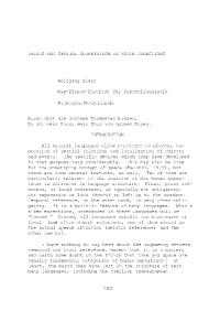 DEIXIS and SPATIAL ORIENTATION in ROUTE DIRECTIONS Wolfgang