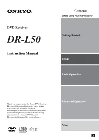 DR-L50 Getting Started