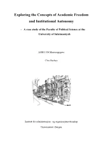 Exploring the Concepts of Academic Freedom and Institutional Autonomy