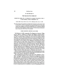 MAGNAVOX COMPANY, the (Modifying Order), 102 F.T.C