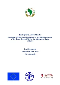 Strategy and Action Plan for Capacity Development in Support of the Implementation of the Great Green Wall for the Sahara and Sahel Initiative
