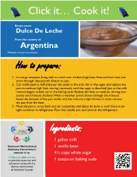 Click It… Cook It! How to Prepare: Ingredients