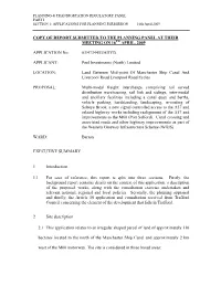 Copy of Report Submitted to the Planning Panel at Their Meeting on 16Th April, 2009