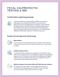 Fecal Calprotectin Testing &