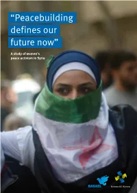 Peacebuilding Future Now” Defines Our ”