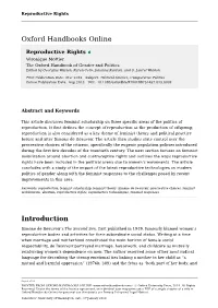 Reproductive Rights