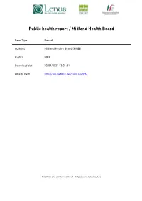 CONTENTS Public Health Report