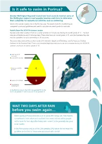 Is It Safe to Swim in Porirua?