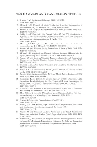Nag Hammadi and Manichaean Studies