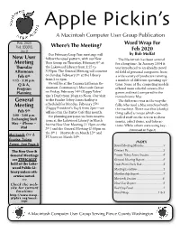 New User Meeting a Macintosh Computer User Group Publication