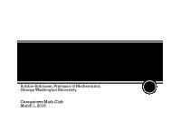 Robbie Robinson, Professor of Mathematics, George Washington University