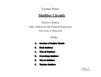 Snubber Circuits
