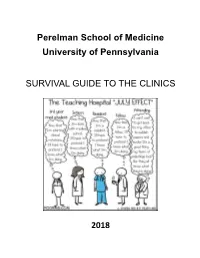 "Survival Guide" to the Clinics