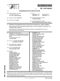 Enzymatic Encoding Methods for Efficient Synthesis Of