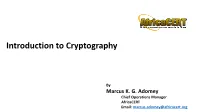 Introduction to Cryptography