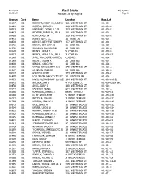 Real Estate 02/10/2021 08:53 AM Account List by Map/Lot Page 1