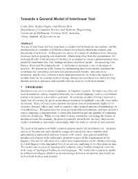 Towards a General Model of Interlinear Text