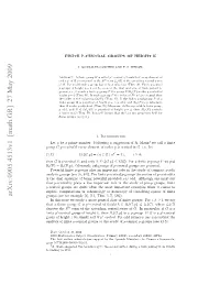 Arxiv:0905.4513V1 [Math.GR] 27 May 2009 Nlsso ﬁnite of Analysis ﬁnite Ru Fhih Esml Call Simply We 1 Height of Group Eoe the Denotes Then Rus(E O Xml 3,[1 H.17,[23])