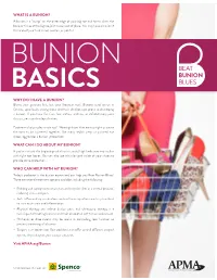 Bunion Basics