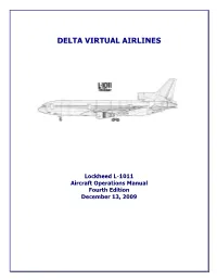 Lockheed L-1011 Checklist