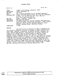 Reproductions Supplied by EDRS Are the Best That Can Be Made from the Original Document