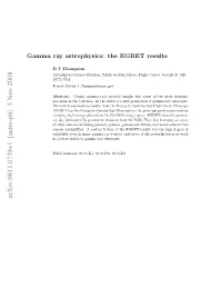 Gamma Ray Astrophysics: the EGRET Results 2