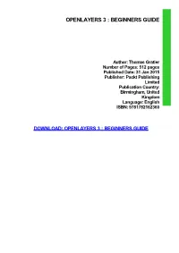 {PDF} Openlayers 3 : Beginners Guide Ebook, Epub