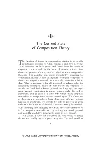 The Current State of Composition Theory