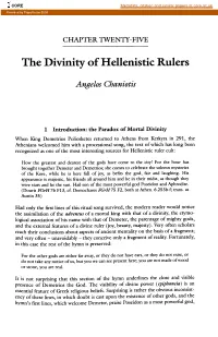 The Divinity of Hellenistic Rulers
