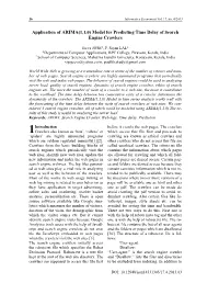 Application of ARIMA(1,1,0) Model for Predicting Time Delay of Search Engine Crawlers