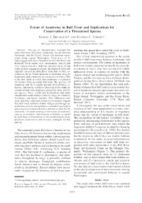Extent of Anadromy in Bull Trout and Implications for Conservation of a Threatened Species