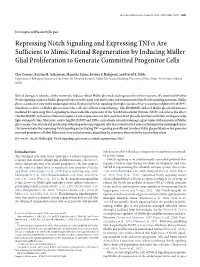 Repressing Notch Signaling and Expressing TNF Are Sufficient To