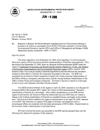 EPA Response to Appeal to RFC: Search Engine Results for Bromate