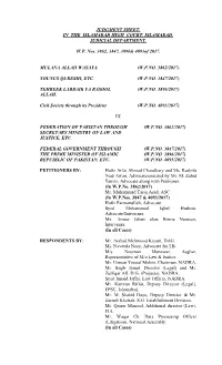 Justice Shaukat Aziz Siddiqi Judgment Against Nawaz Government Failed Attempt to Delete Khatme-E-Nabuwwat Requirement